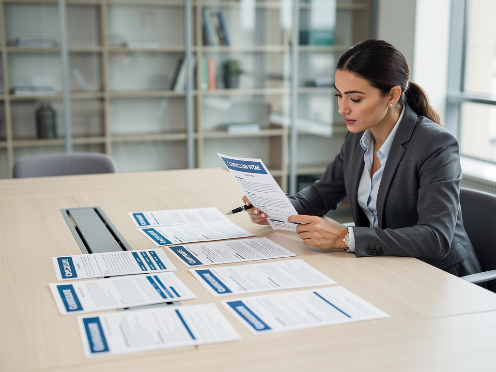 Les métiers les plus demandés dans la grande distribution en 2026 bureau rh avec plusieurs cv étalés sur table